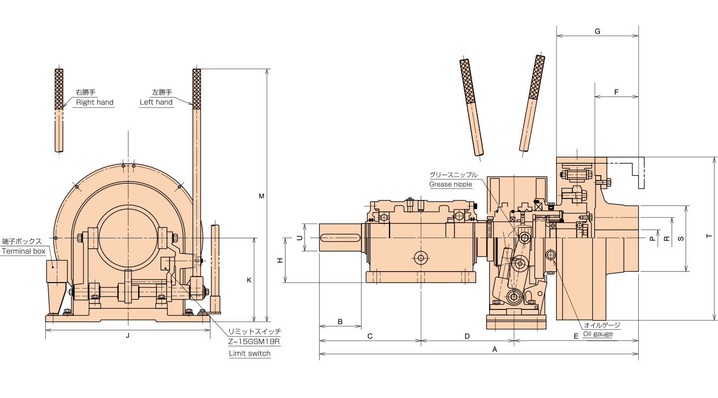 NCL-1B型寸法図