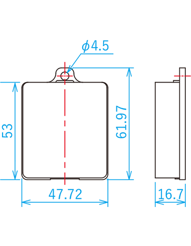 DB-0400の寸法図