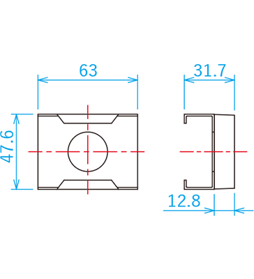 DB-0433の寸法図