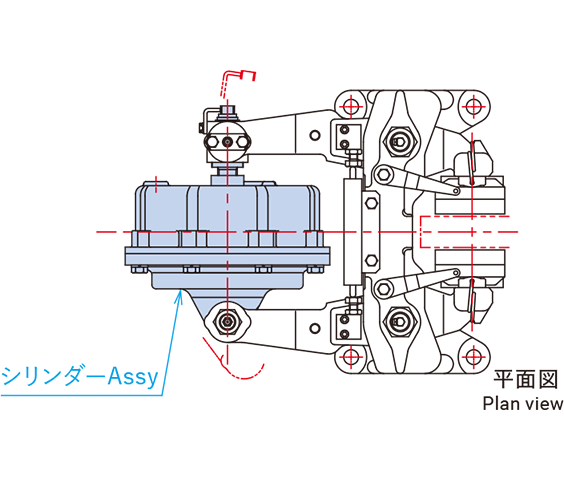 DB-3033AF用の装着図